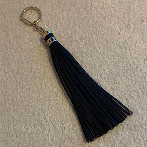 Stella & Dot Black Tassel Bag Charm